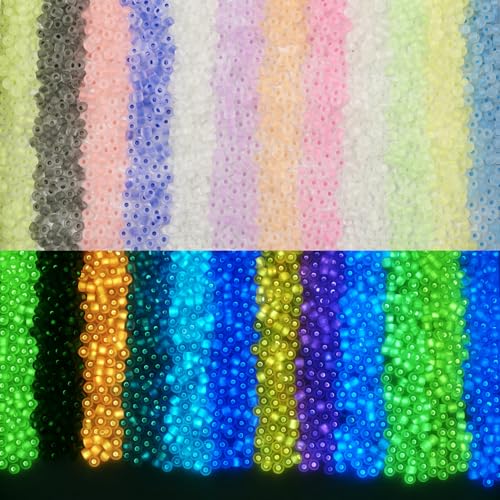 Magibeads 4 mm Glow in The Dark Milchglasperlen, 12 Farben, Rondelle, Pony-Perlen, Großpackung leuchtende Abstandshalter Perlen für Bastelarbeiten, DIY-Perlenarmbänder, Schmuckherstellungszubehör Magibeads 4 mm Glow in The Dark Milchglasperlen, 12 Farben, Rondelle, Pony-Perlen, Großpackung leuchtende Abstandshalter Perlen für Bastelarbeiten, DIY-Perlenarmbänder, Schmuckherstellungszubehör von Magibeads