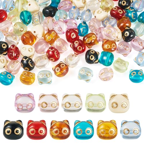 Magibeads Acrylperlen in Tierform in Katzenform, niedlich, transparent, kleiner Kätzchenkopf, Kandi, Haustier-Perlen, Abstandshalter für Bastelarbeiten, Haustierhalsband, Schlüsselanhänger Magibeads Acrylperlen in Tierform in Katzenform, niedlich, transparent, kleiner Kätzchenkopf, Kandi, Haustier-Perlen, Abstandshalter für Bastelarbeiten, Haustierhalsband, Schlüsselanhänger von Magibeads