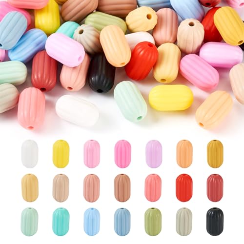 Magibeads Ovale Silikon-Fokal-Perlen, 21 Farben, gestreifte Säulen, Silikonperlen, Großpackung, 17 x 10 mm, Gummi-Abstandshalter für Bastelarbeiten, Perlenstifte, Schlüsselanhänger, Magibeads Ovale Silikon-Fokal-Perlen, 21 Farben, gestreifte Säulen, Silikonperlen, Großpackung, 17 x 10 mm, Gummi-Abstandshalter für Bastelarbeiten, Perlenstifte, Schlüsselanhänger, von Magibeads