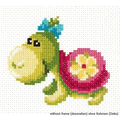 Magic Needle 10-28 Schildkröte, Kreuzstichset mit Zählmuster, Baumwolle, mehrfarbig, 12 x 11 cm Magic Needle 10-28 Schildkröte, Kreuzstichset mit Zählmuster, Baumwolle, mehrfarbig, 12 x 11 cm von Magic Needle