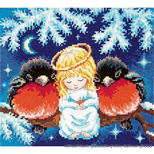 Magic Needle 35-25 Weihnachtsgeschichte, Kreuzstichset mit Zählmuster, Baumwolle, mehrfarbig, 21 x 18 cm von Magic Needle