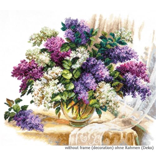 Magic Needle 40-64 ZW Der Duft der Flieder Kreuzstichset mit Zählmuster Zweigart Edition, Baumwolle, multifarbig, 40x37cm Magic Needle 40-64 ZW Der Duft der Flieder Kreuzstichset mit Zählmuster Zweigart Edition, Baumwolle, multifarbig, 40x37cm von Magic Needle