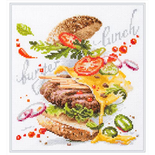 Magic Needle 528-556 ZW Burger Kreuzstichset mit Zählmuster Zweigart Edition, Baumwolle, multifarbig, 19x22cm von Magic Needle