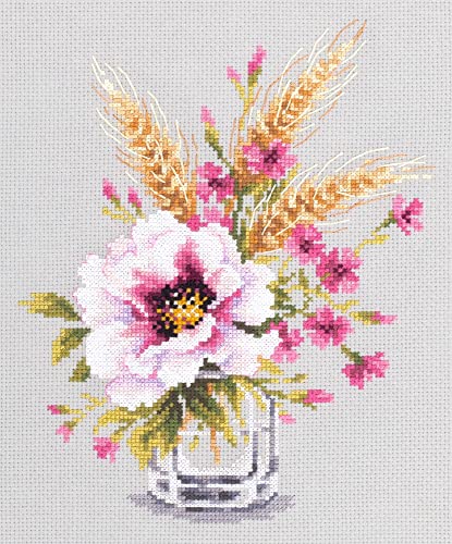 Magic Needle 100-015 ZW Mohn und Jungfernrosen Kreuzstichset mit Zählmuster Zweigart Edition, Baumwolle, multifarbig, 18x23cm Magic Needle 100-015 ZW Mohn und Jungfernrosen Kreuzstichset mit Zählmuster Zweigart Edition, Baumwolle, multifarbig, 18x23cm von Magic Needle
