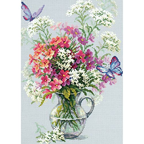 Magic Needle 100-081 ZW Phlox und Schafgarbe Kreuzstichset mit Zählmuster Zweigart Edition, Baumwolle, multifarbig, 24x33cm Magic Needle 100-081 ZW Phlox und Schafgarbe Kreuzstichset mit Zählmuster Zweigart Edition, Baumwolle, multifarbig, 24x33cm von Magic Needle