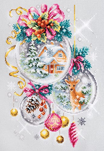 Magic Needle 100-247 ZW Weihnachtsmärchen Kreuzstichset mit Zählmuster Zweigart Edition, Baumwolle, multifarbig, 22x32cm von Magic Needle