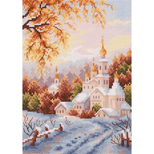 Magic Needle 110-061 ZW Schneekloster Kreuzstichset mit Zählmuster Zweigart Edition, Baumwolle, multifarbig, 15x20cm Magic Needle 110-061 ZW Schneekloster Kreuzstichset mit Zählmuster Zweigart Edition, Baumwolle, multifarbig, 15x20cm von Magic Needle