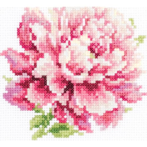 Magic Needle 150-007 ZW Rfingstrose Kreuzstichset mit Zählmuster Zweigart Edition, Baumwolle, multifarbig, 11x11cm Magic Needle 150-007 ZW Rfingstrose Kreuzstichset mit Zählmuster Zweigart Edition, Baumwolle, multifarbig, 11x11cm von Magic Needle