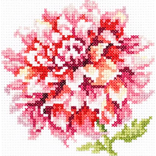 Magic Needle 150-008 ZW Dahlie Kreuzstichset mit Zählmuster Zweigart Edition, Baumwolle, multifarbig, 11x11cm Magic Needle 150-008 ZW Dahlie Kreuzstichset mit Zählmuster Zweigart Edition, Baumwolle, multifarbig, 11x11cm von Magic Needle
