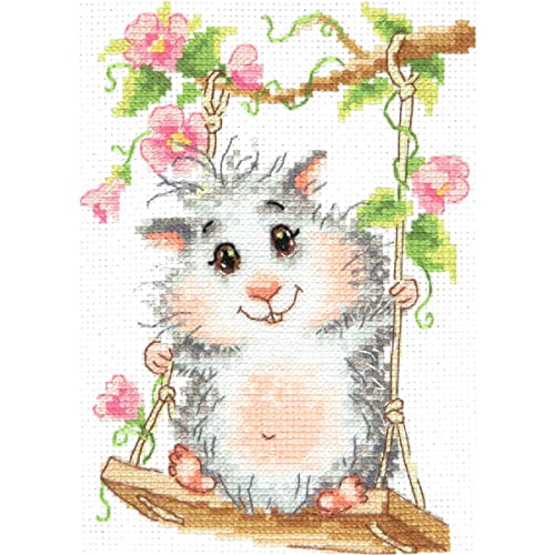 Magic Needle 19-13 ZW Auf der Schaukel Kreuzstichset mit Zählmuster Zweigart Edition, Baumwolle, multifarbig, 12x17cm Magic Needle 19-13 ZW Auf der Schaukel Kreuzstichset mit Zählmuster Zweigart Edition, Baumwolle, multifarbig, 12x17cm von Magic Needle