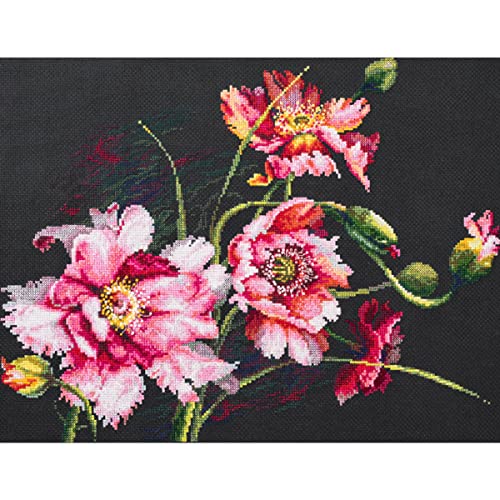 Magic Needle 210-192 ZW Das Geheimnis der Mohnblumen Kreuzstichset mit Zählmuster Zweigart Edition, Baumwolle, multifarbig, 40x30cm Magic Needle 210-192 ZW Das Geheimnis der Mohnblumen Kreuzstichset mit Zählmuster Zweigart Edition, Baumwolle, multifarbig, 40x30cm von Magic Needle