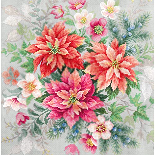 Magic Needle 214-273 ZW Blumenzauber Weihnachtsstern Kreuzstichset mit Zählmuster Zweigart Edition, Baumwolle, multifarbig, 30x30cm Magic Needle 214-273 ZW Blumenzauber Weihnachtsstern Kreuzstichset mit Zählmuster Zweigart Edition, Baumwolle, multifarbig, 30x30cm von Magic Needle