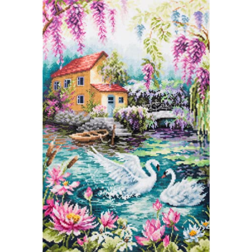 Magic Needle 250-705 ZW Traumsee Kreuzstichset mit Zählmuster Zweigart Edition, Baumwolle, multifarbig, 30x45cm Magic Needle 250-705 ZW Traumsee Kreuzstichset mit Zählmuster Zweigart Edition, Baumwolle, multifarbig, 30x45cm von Magic Needle
