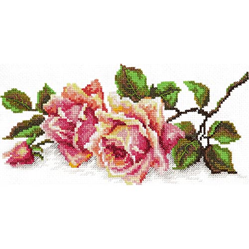 Magic Needle 40-48 ZW Der Duft der Rosen Kreuzstichset mit Zählmuster Zweigart Edition, Baumwolle, multifarbig, 25x12cm Magic Needle 40-48 ZW Der Duft der Rosen Kreuzstichset mit Zählmuster Zweigart Edition, Baumwolle, multifarbig, 25x12cm von Magic Needle
