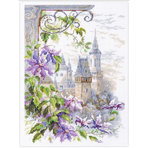 Magic Needle 250-064 ZW Duft von Clematis Kreuzstichset mit Zählmuster Zweigart Edition, Baumwolle, Weiss, 20x26cm Magic Needle 250-064 ZW Duft von Clematis Kreuzstichset mit Zählmuster Zweigart Edition, Baumwolle, Weiss, 20x26cm von Magic Needle