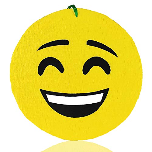 MagicPinatas Pinata Emoji – Pinata für Jungen zum Geburtstag – Befüllbare Piñata mit Süßigkeiten & Spielzeug – Geschenkfertig in Zellophan verpackt – Lustige Partydeko für Kinder & Erwachsene von MagicPinatas
