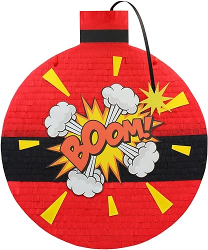 MagicPinatas Large Bombe Pinata Geburtstag Junge - Pinjata für Kinder - Party Deko - Spielzug Geschenk für Jungs, Mädchen - Mitgebsel Kindergeburtstag Gastgeschenke MagicPinatas Large Bombe Pinata Geburtstag Junge - Pinjata für Kinder - Party Deko - Spielzug Geschenk für Jungs, Mädchen - Mitgebsel Kindergeburtstag Gastgeschenke von MagicPinatas