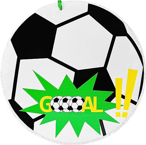 MagicPinatas Pinata Geburtstag Junge - Fussball Pinjata für Kinder- Fußball Piniata - Party Deko - Spielzug Geschenk für Jungs - Mitgebsel Kindergeburtstag Gastgeschenke von MagicPinatas