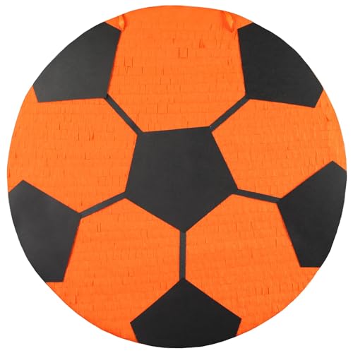 MagicPinatas Pinata Fussball – Fußball-Pinata für Jungen zum Geburtstag – Befüllbare Piñata mit Süßigkeiten & Spielzeug – Geschenkfertig in Zellophan verpackt – Partydeko für Kinder & Erwachsene von MagicPinatas