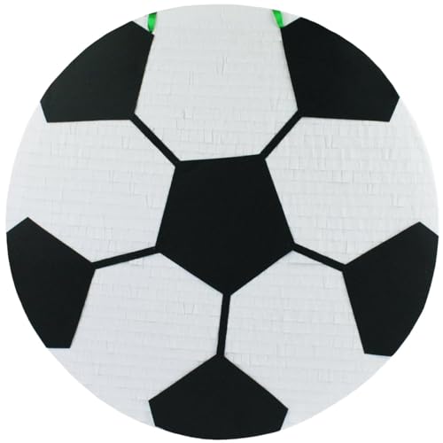 MagicPinatas Pinata Fussball – Fußball-Pinata für Jungen zum Geburtstag – Befüllbare Piñata mit Süßigkeiten & Spielzeug – Geschenkfertig in Zellophan verpackt – Partydeko für Kinder & Erwachsene von MagicPinatas