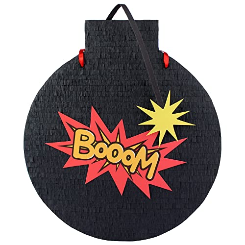 MagicPinatas Bombe Pinata Geburtstag Junge - Pinjata für Kinder - Party Deko - Spielzug Geschenk für Jungs, Mädchen - Mitgebsel Kindergeburtstag Gastgeschenke von MagicPinatas