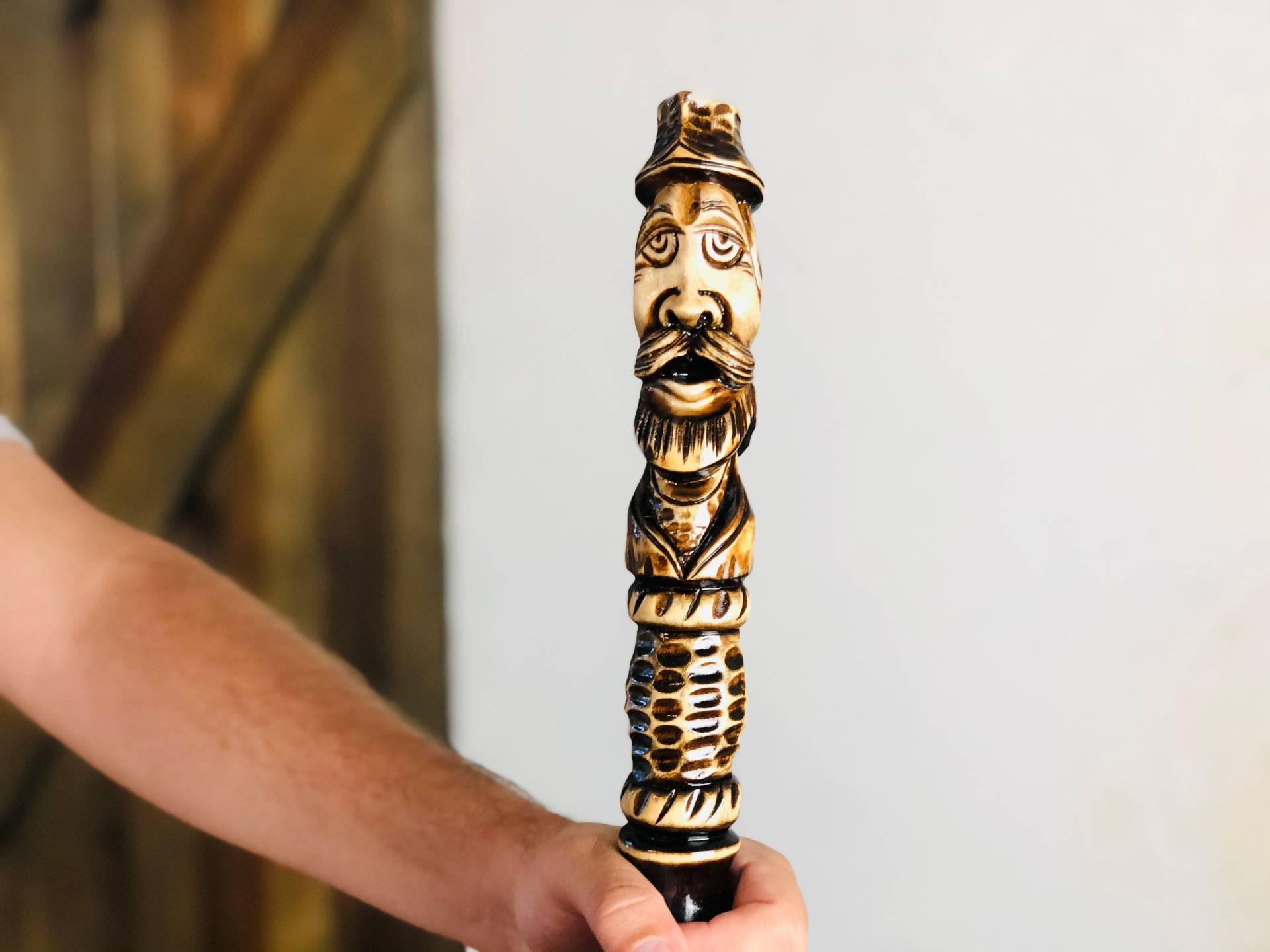 Fantasy Stab, Schnitzstab, Zeremonialstab, Holzstab, Druidenstab, Schnitzstab Fantasy Stab, Schnitzstab, Zeremonialstab, Holzstab, Druidenstab, Schnitzstab von MagicUmbrellas