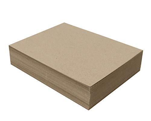 100 Blatt Spanplatte 20,3 x 25,4 cm – 22pt (Punkt) Leichtes braun Kraft Karton Scrapbook Blatt & Bilderrahmen (.022 Bremssattel Dick) Papier Board | Magicwater Netzteil von MagicWater Supply