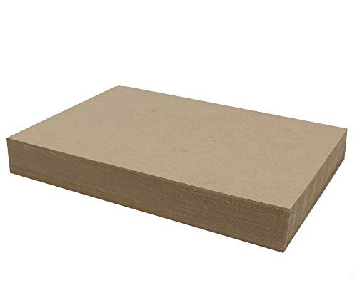 100 Blatt Spanplatte 27,9 x 43,2 cm – 22pt (Punkt) Leichtes braun Kraft Karton Scrapbook Blatt & Bilderrahmen (.022 Bremssattel Dick) Papier Board | Magicwater Netzteil von MagicWater Supply