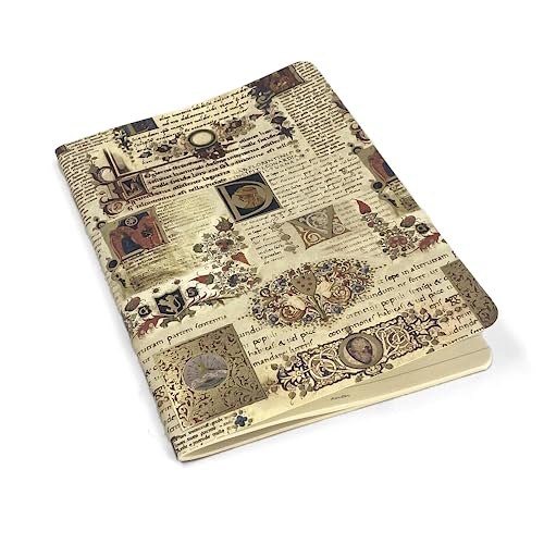 Magicamente Carta 4 Notizbücher A5,14,8 x 21 cm, Notizbuch, 64 Seiten à 80 g, neutrale Blätter, Goldpuder, Bindung mit Metallstich. Muster: Scriptorium Magicamente Carta 4 Notizbücher A5,14,8 x 21 cm, Notizbuch, 64 Seiten à 80 g, neutrale Blätter, Goldpuder, Bindung mit Metallstich. Muster: Scriptorium von Magicamente Carta