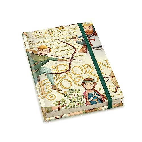 Magicamente Carta Notizbuch, 9 x 13 cm, Block Notes, Taschenformat, Hardcover, Gummiband, liniert, 192 Seiten à 80 g, Dekoration aus Goldpuder, Motiv: Robin Hood Magicamente Carta Notizbuch, 9 x 13 cm, Block Notes, Taschenformat, Hardcover, Gummiband, liniert, 192 Seiten à 80 g, Dekoration aus Goldpuder, Motiv: Robin Hood von Magicamente Carta