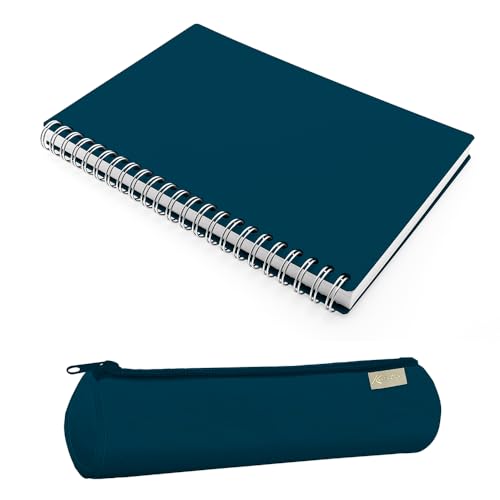 Magicamente Carta - Set A5 Notebook mit linierten Linien und Tombolino Federmäppchen aus waschbarem Papier, Spiralbindung, originelle Geschenkidee, perfekt für Notizen, Schule oder Arbeit, hergestellt Magicamente Carta - Set A5 Notebook mit linierten Linien und Tombolino Federmäppchen aus waschbarem Papier, Spiralbindung, originelle Geschenkidee, perfekt für Notizen, Schule oder Arbeit, hergestellt von Magicamente Carta