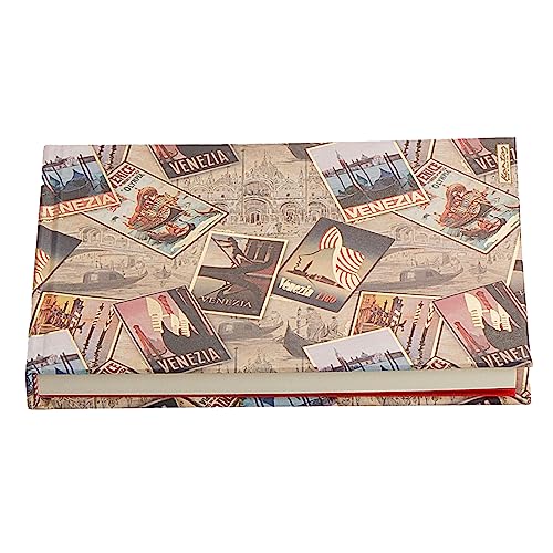 Magicamente Carta Skizzenbuch, Skizzenbuch, A5, Zeichenblock, fester Einband, Goldpuderdekoration, 96 Blatt, glattes Papier aus Wildleder, Motiv: Venedig, 2 Stück Magicamente Carta Skizzenbuch, Skizzenbuch, A5, Zeichenblock, fester Einband, Goldpuderdekoration, 96 Blatt, glattes Papier aus Wildleder, Motiv: Venedig, 2 Stück von Magicamente Carta
