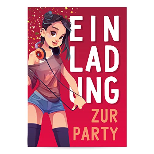 Magicat Premium Einladungskarten Kindergeburtstag I 6 Stück I Coole Einladungskarte zur Party, Geburtstag, Halloween, Karneval I für Mädchen I Teenager I Jugendliche I 350 gsm I A6 Format Magicat Premium Einladungskarten Kindergeburtstag I 6 Stück I Coole Einladungskarte zur Party, Geburtstag, Halloween, Karneval I für Mädchen I Teenager I Jugendliche I 350 gsm I A6 Format von Magicat