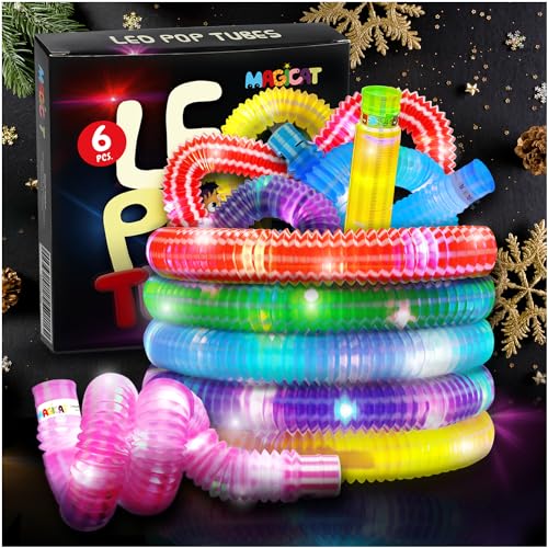 Magicat Premium LED Pop Tubes I 6-teiliges Set ausziehbarer Leucht-Popröhrchen in 6 Farben I Ideal als Mitgebsel für Halloween-Party, Kindergeburtstag Spiele, Weihnachten, für Kinder und Erwachsene Magicat Premium LED Pop Tubes I 6-teiliges Set ausziehbarer Leucht-Popröhrchen in 6 Farben I Ideal als Mitgebsel für Halloween-Party, Kindergeburtstag Spiele, Weihnachten, für Kinder und Erwachsene von Magicat