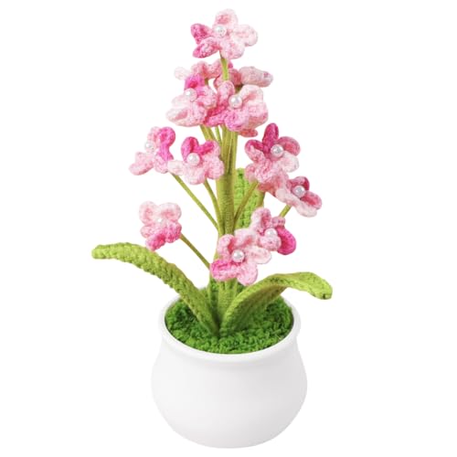 Magicherry Handgefertigte Häkelblumen, gestrickt, vergissmeinnicht, 22 cm, kleine Topfblumen für Auto, Armaturenbrett, Zuhause, Büro, Tischdekoration, Farbverlauf, Rosa Magicherry Handgefertigte Häkelblumen, gestrickt, vergissmeinnicht, 22 cm, kleine Topfblumen für Auto, Armaturenbrett, Zuhause, Büro, Tischdekoration, Farbverlauf, Rosa von Magicherry