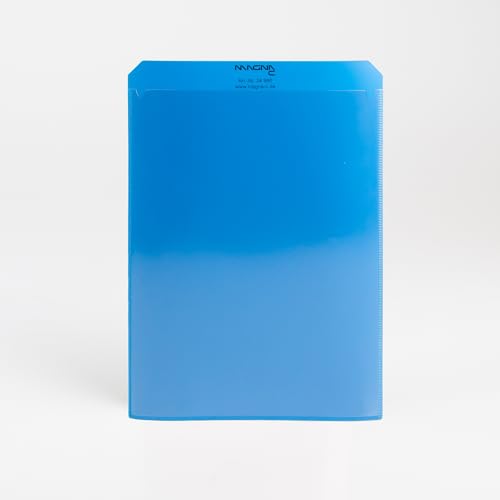 Magna-C® Magnettasche vollflächig magnetisch | 115 x 217 mm | DIN A5 | Ideal zur Dokumentenaufbewahrung (Blau) von Magna-C