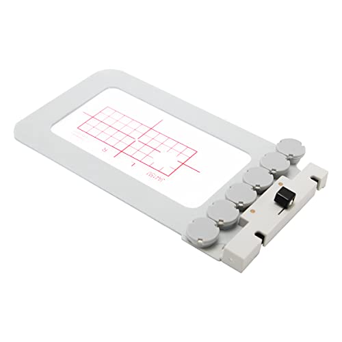 MagnaHoop RE10B Magnetischer Rahmen für Janome MC 500E 400E 550E Memory Craft Elna Expressive 830 830L, Metall-Magnet-Stickmaschinen-Schärpe Rahmen (9,9 x 4,1 cm JA415M) von MagnaHoop