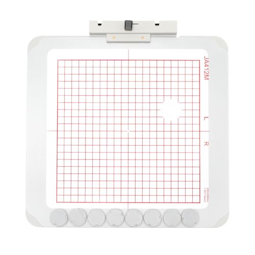 MagnaHoop SQ20B Magnetrahmen für Janome MC 500E 400E 550E Memory Craft Elna Expressive 830 830L, Metall-Magnet-Stickmaschinen-Schärpe Rahmen (8 x 8-JA412M) von MagnaHoop
