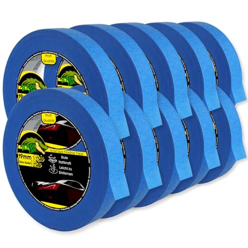 KrokTape 10 x Goldband Abklebeband Lackierband 19mm x 50m Malerklebeband Abdeckband Maler Klebeband zum Streichen Lackieren Malerband Abklebeband Blau KrokTape 10 x Goldband Abklebeband Lackierband 19mm x 50m Malerklebeband Abdeckband Maler Klebeband zum Streichen Lackieren Malerband Abklebeband Blau von Magnet-Kauf