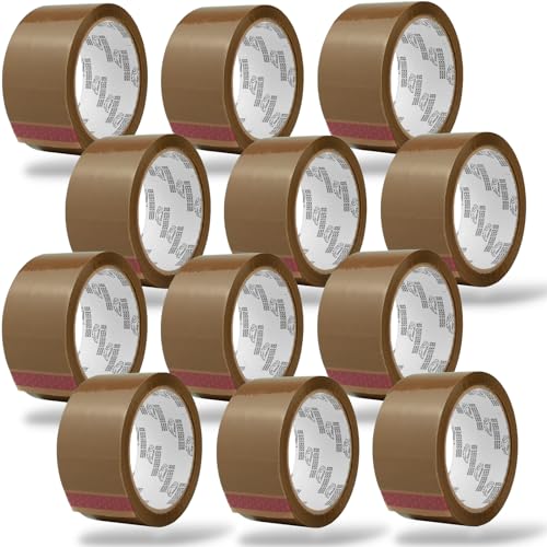 Magnet-Kauf 12 Rollen Paketklebeband Packetbandrollen Klebeband Braun 48mm x 66m Packband Paketband Kartonband Stark Kleberolle Verpackungsband Magnet-Kauf 12 Rollen Paketklebeband Packetbandrollen Klebeband Braun 48mm x 66m Packband Paketband Kartonband Stark Kleberolle Verpackungsband von Magnet-Kauf