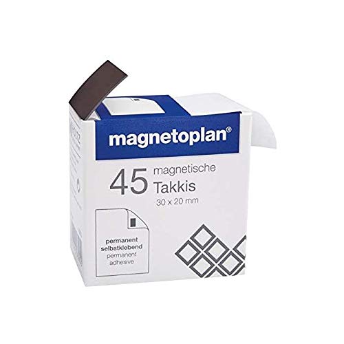 Magnétoplan Spender mit Magnetklebestreifen, Schwarz, 3er-Packung von Magnétoplan