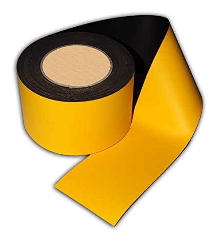 Magnetband Kennzeichnungsband gelb 80 mm breit x 10 m von Magnetschilderversand NOHL-Werbung