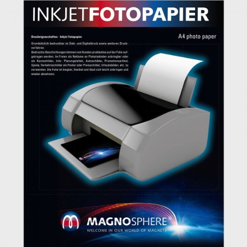 5 Blatt A4 Fotopapier magnetisch Magnetpapier weiß matt - für Inkjet, Premium-Magnetpapier 5 Blatt A4 Fotopapier magnetisch Magnetpapier weiß matt - für Inkjet, Premium-Magnetpapier von Magnosphere
