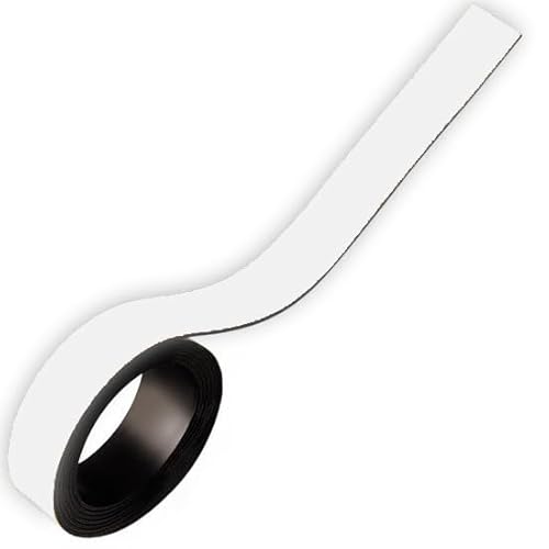Magnetband Kennzeichnungsband farbig, Breite 20mm - 5m Rolle - Magnetstreifen - Zum Beschriften und Markieren, von Lager, Werkstatt, für Whiteboards, Flipcharts, Präsentationen, Farbe:Weiss Magnetband Kennzeichnungsband farbig, Breite 20mm - 5m Rolle - Magnetstreifen - Zum Beschriften und Markieren, von Lager, Werkstatt, für Whiteboards, Flipcharts, Präsentationen, Farbe:Weiss von Magnosphere