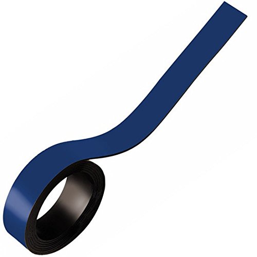 Magnetband Kennzeichnungsband farbig, Breite 20mm - 5m Rolle - Magnetstreifen - Zum Beschriften und Markieren, von Lager, Werkstatt, für Whiteboards, Flipcharts, Präsentationen, Farbe:blau von Magnosphere