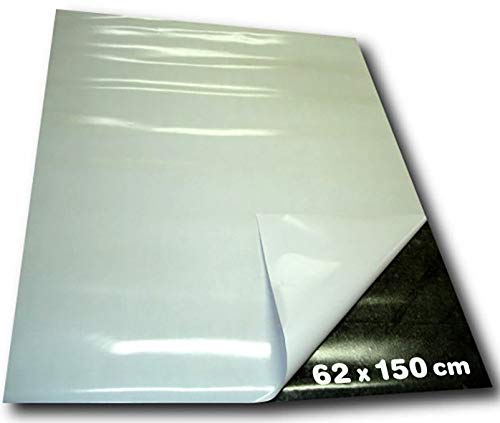 Magnetfolie selbstklebend roh braun 0,5mm x 62cm x 1,5m - hält auf Allen metallischen Oberflächen, Flexible magnetische Folie von Magnosphere