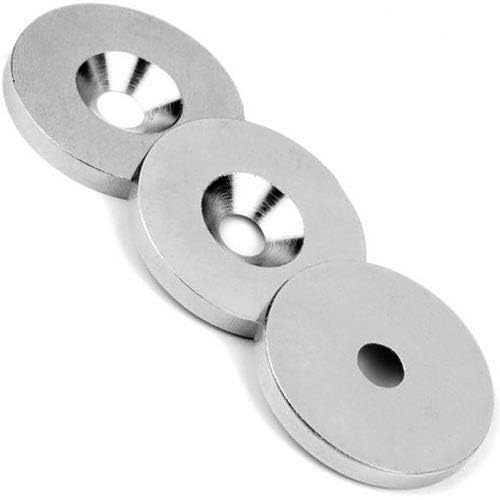 Metallscheiben mit Loch und Senkung verzinkt zum anschrauben - Gegenstück für Magnete, Menge - Größe: 100 St. - Ø 16 mm Metallscheiben mit Loch und Senkung verzinkt zum anschrauben - Gegenstück für Magnete, Menge - Größe: 100 St. - Ø 16 mm von Magnosphere