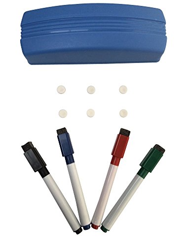 Starter Kit für Whiteboards, Drehtische, Flipcharts, Marker, Schwamm, Magnete von Magnosphere