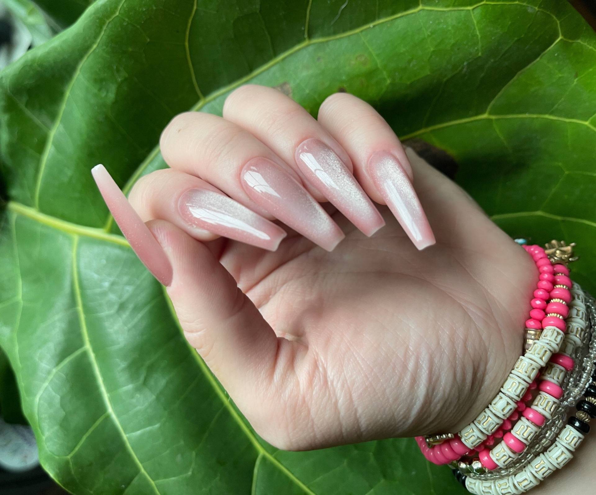 Weiblich | Soft Rosy Pink Light Verschieben Drücken Sie Die Nägel Kleber Auf Künstliche Rosa Press-Ons Ling Ballerina Weiblich | Soft Rosy Pink Light Verschieben Drücken Sie Die Nägel Kleber Auf Künstliche Rosa Press-Ons Ling Ballerina von MagpieNails