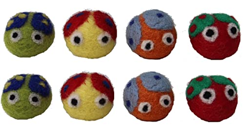 Maharanis Filz Käfer Applikationen Glücksbringer Partygeschenke Tischdeko 8er Set handgefilzt 4 cm Maharanis Filz Käfer Applikationen Glücksbringer Partygeschenke Tischdeko 8er Set handgefilzt 4 cm von Maharanis